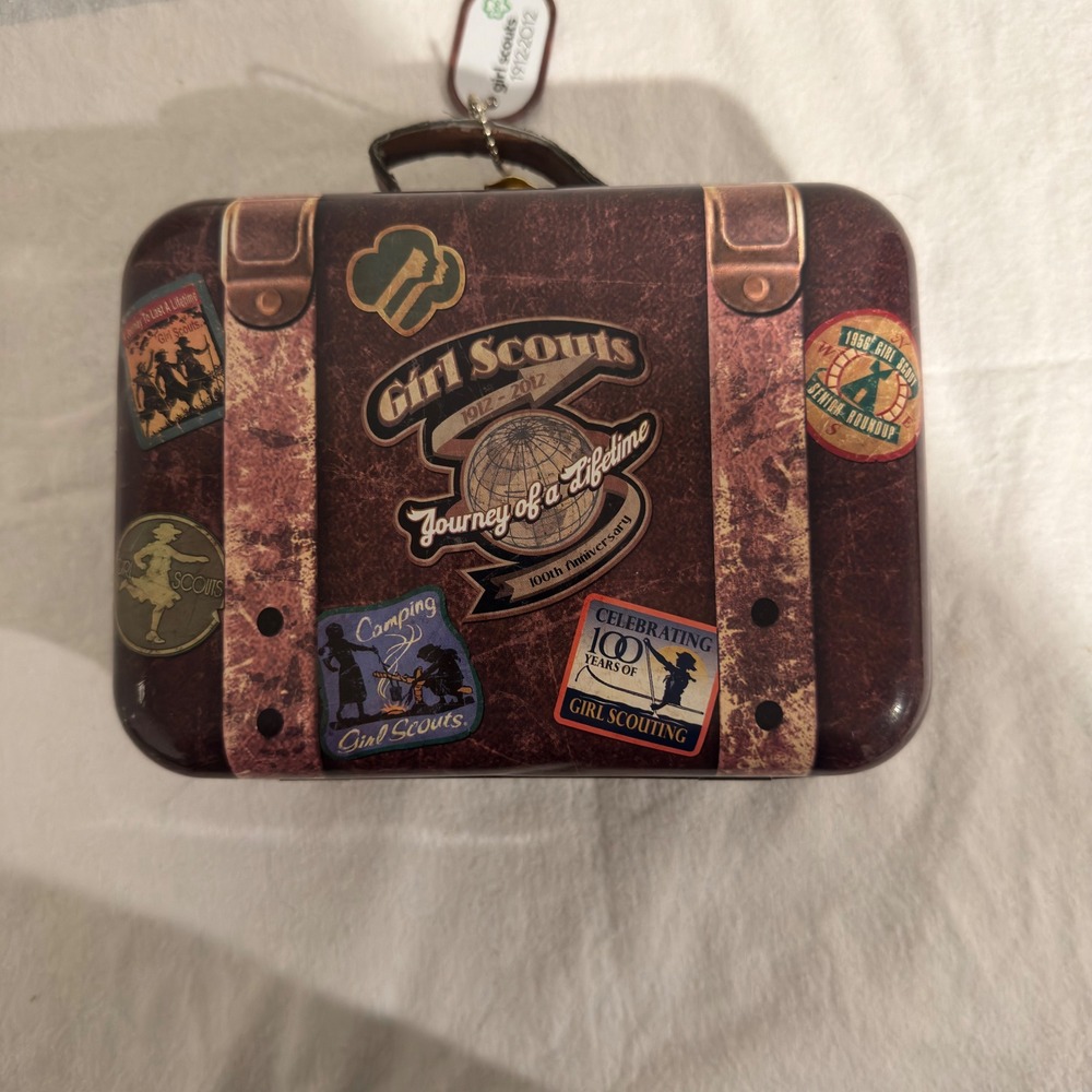 Girl Scouts 100th Anniversary Tin Suitcase Journey of a Lifetime 1912-2012